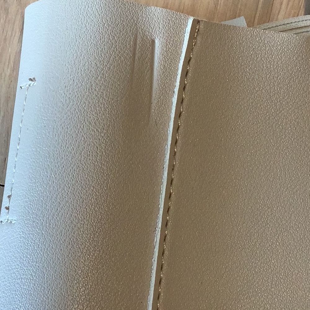 🌹 Street Level Silver Metallic Cream Faux Leather Tote Bag Purse Colorblock - Picture 12 of 14